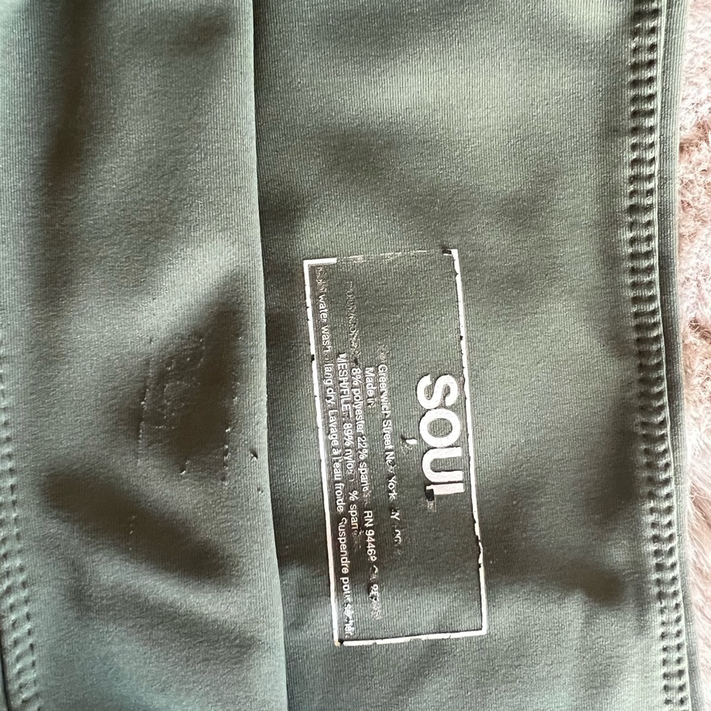 Soul Cycle Green Leggings